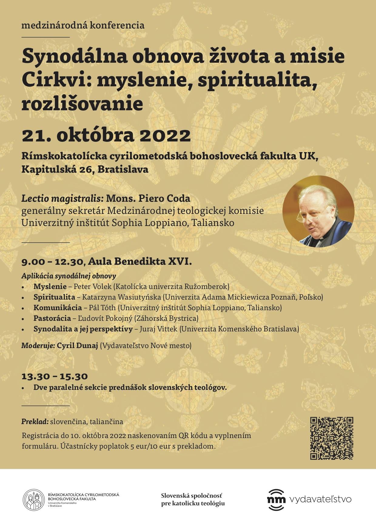 Bratislava, konferencia, synoda, plagat