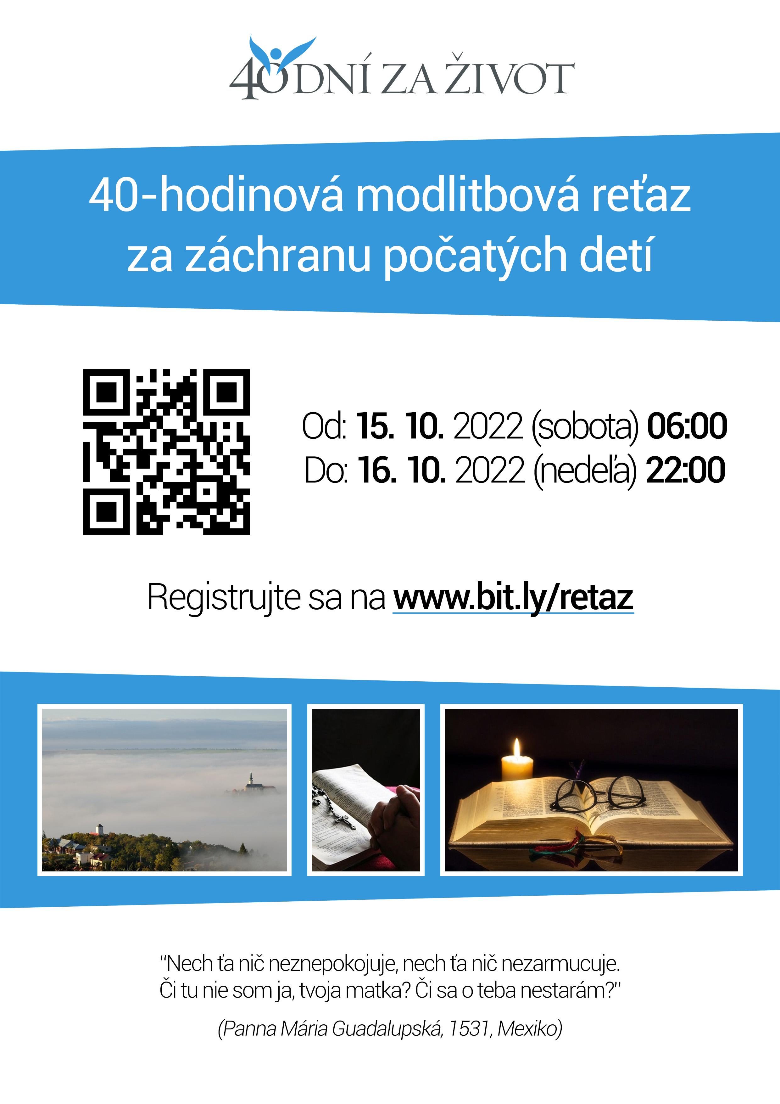 Bratislava,retaz, modlitby, plagat