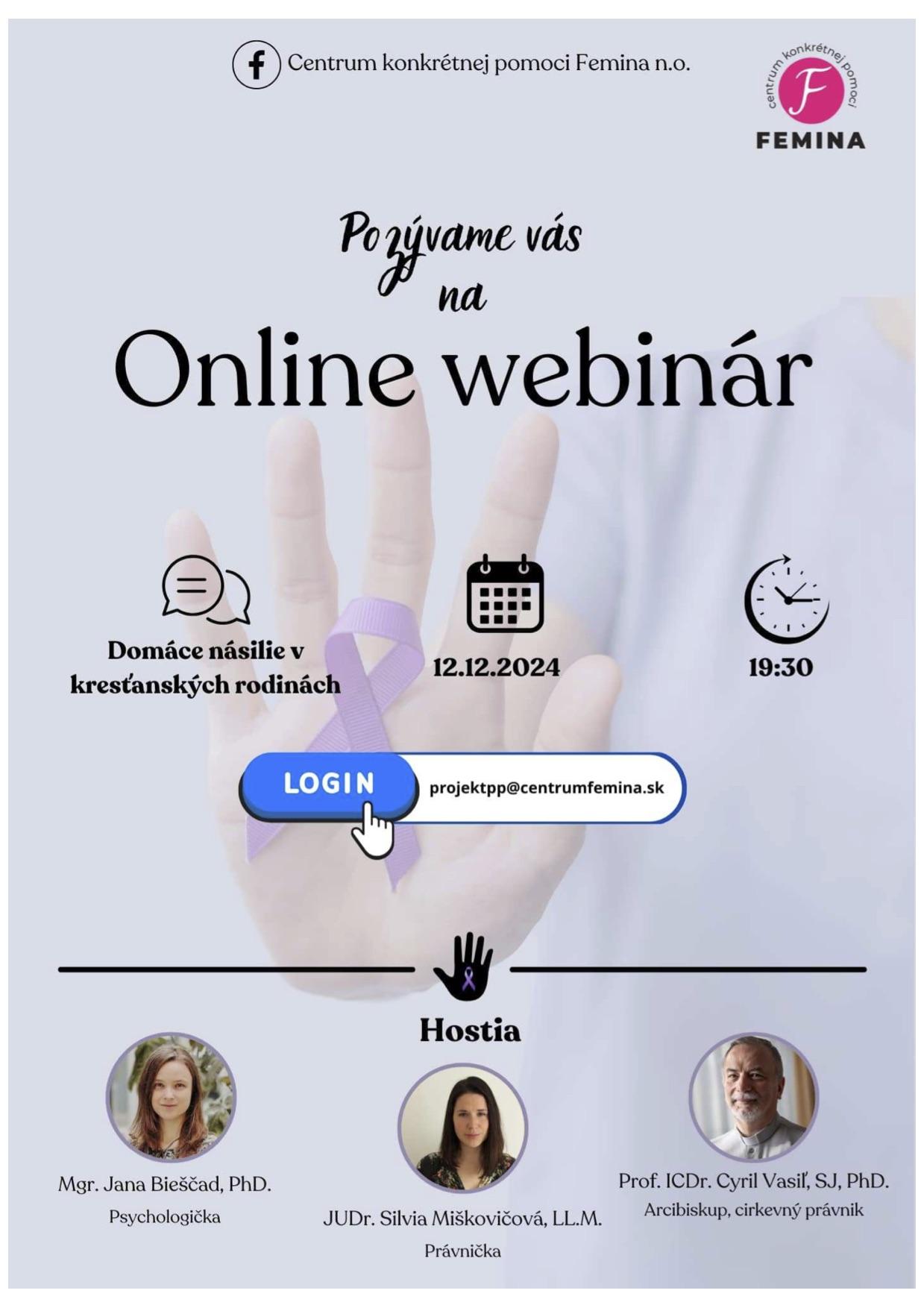 Bratislava, webinar, plagat