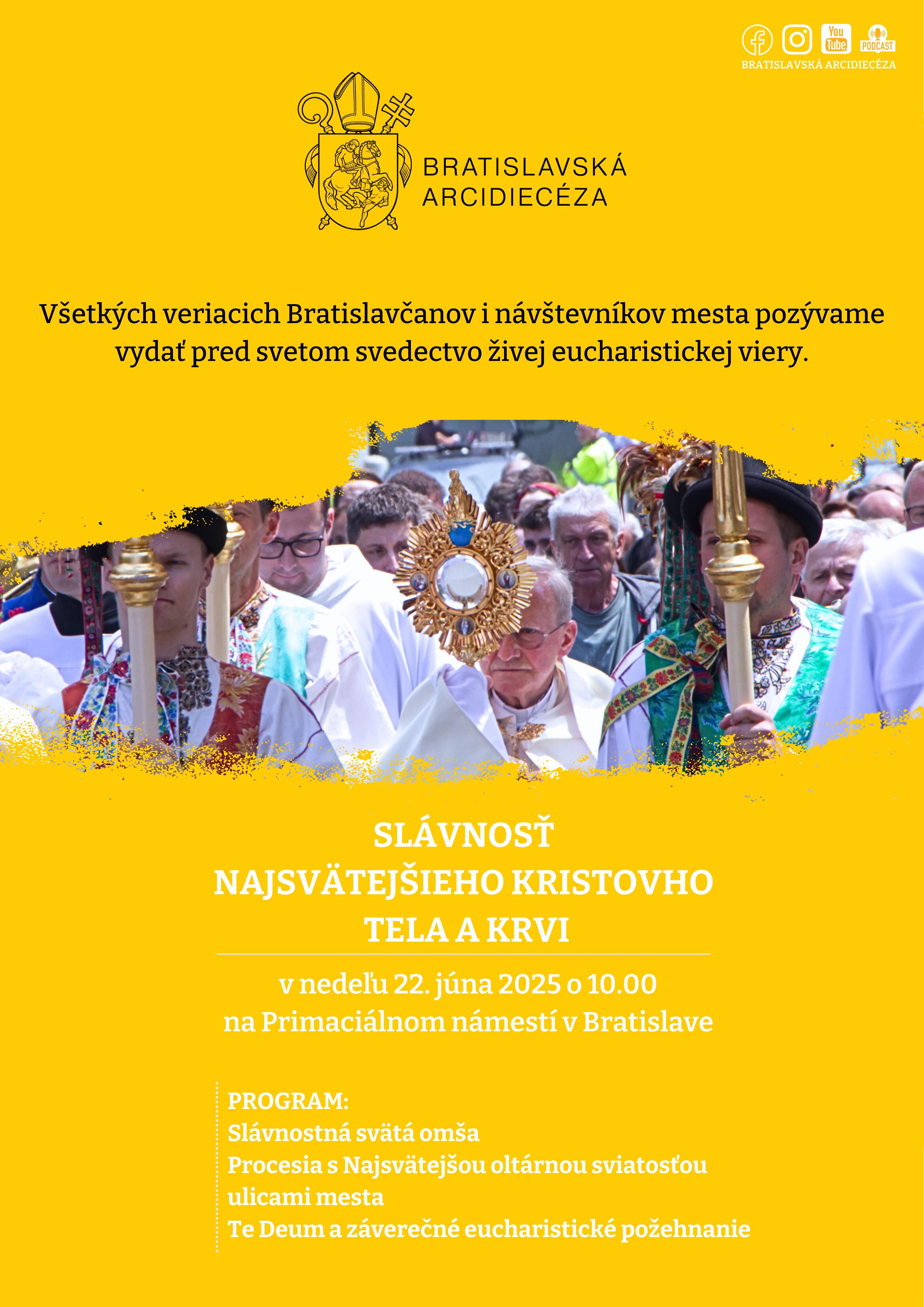 Bratislava, Bozie telo, plagat