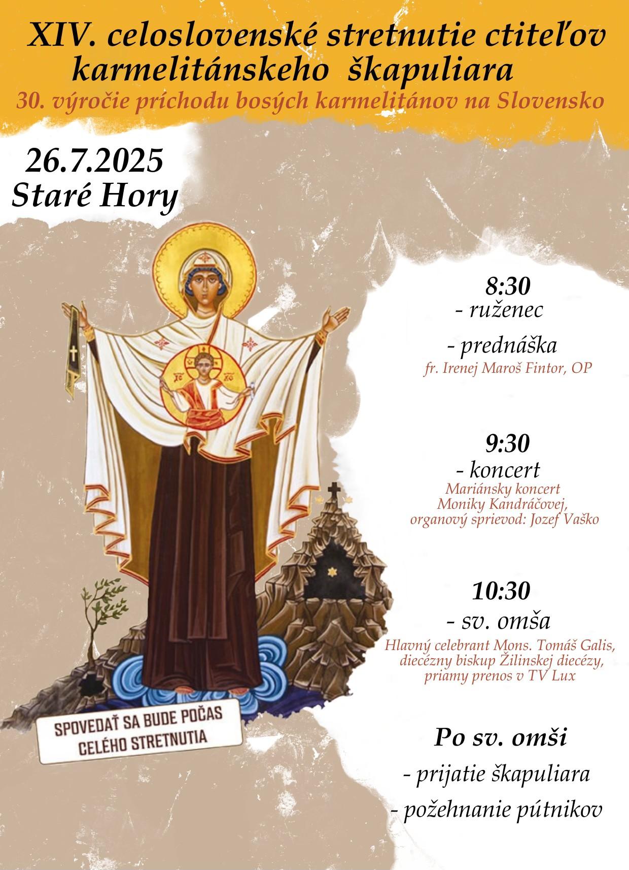 Staré Hory, karmelitáni, plagat