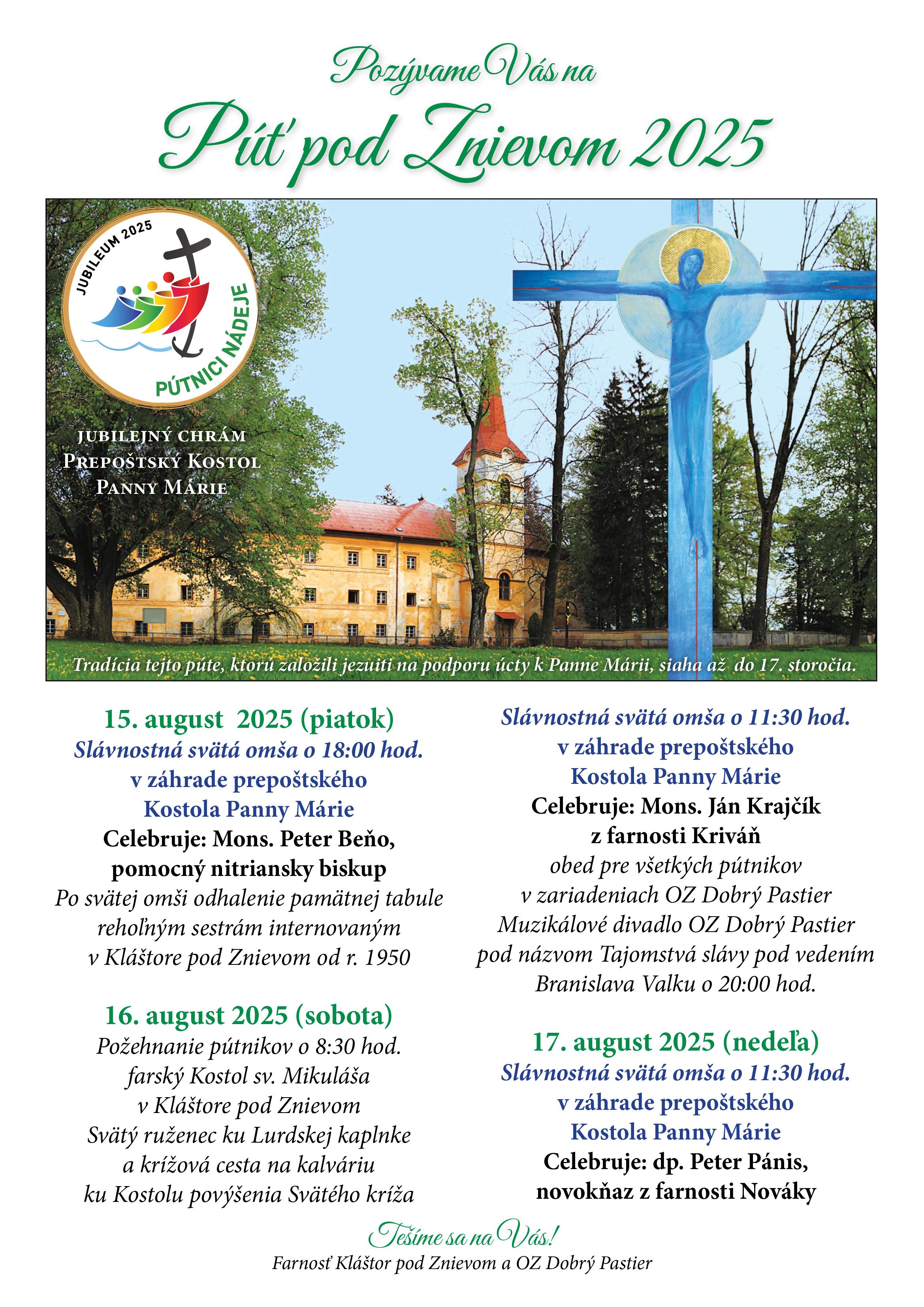 Klastor pod Znievom, put, plagat