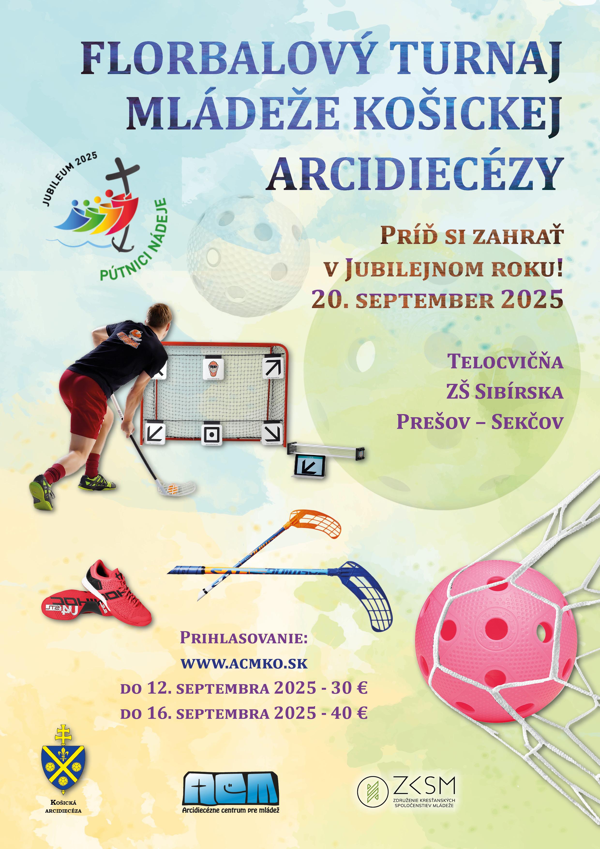 Preov, florbal, turnaj, plagat