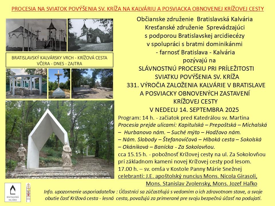 Bratislava, procesia, Povysenie Svateho kriza