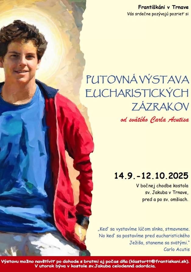 Trnava, Acutis, vystava, plagat