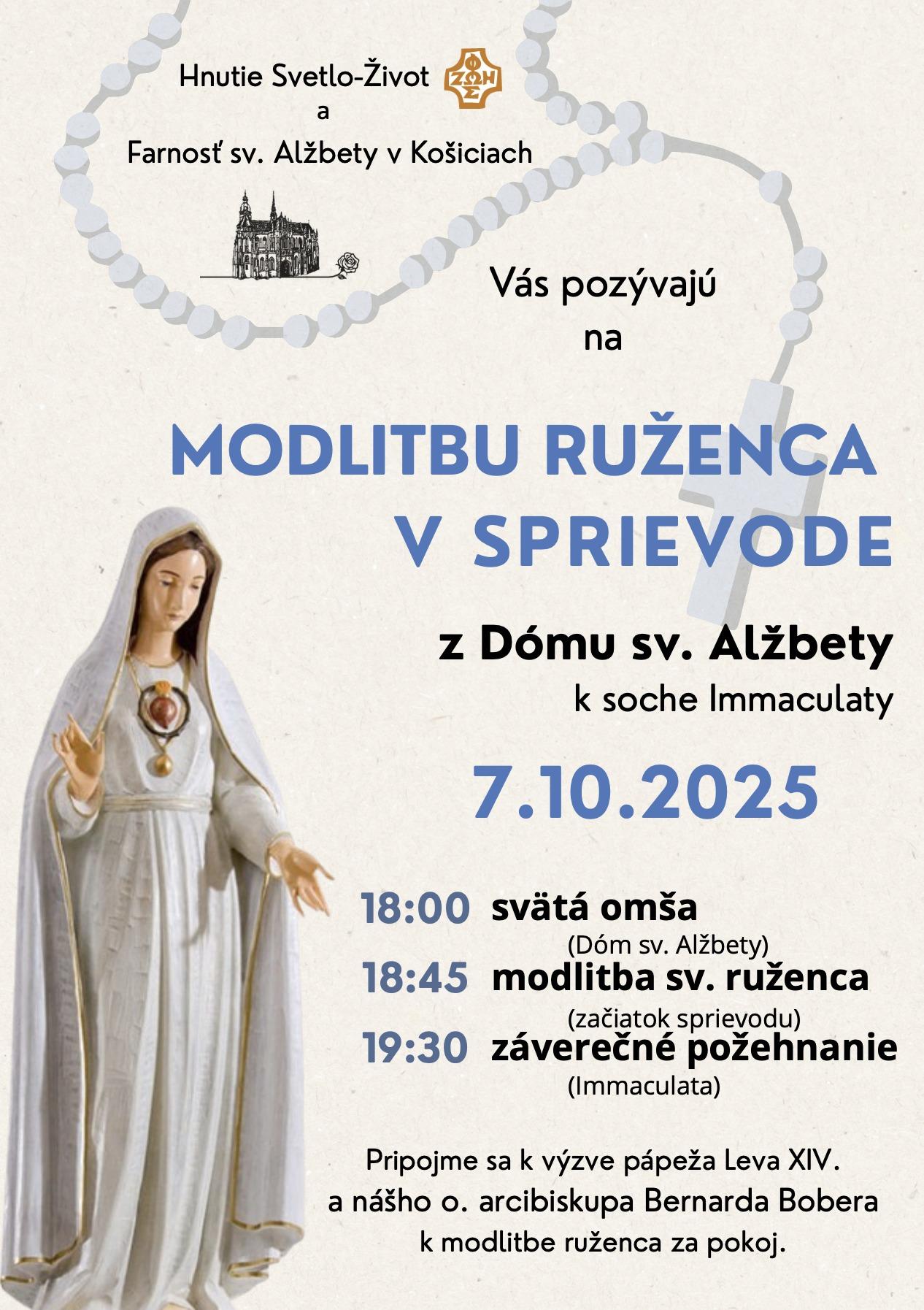Kosice, ruzenec, sprievod, plagat