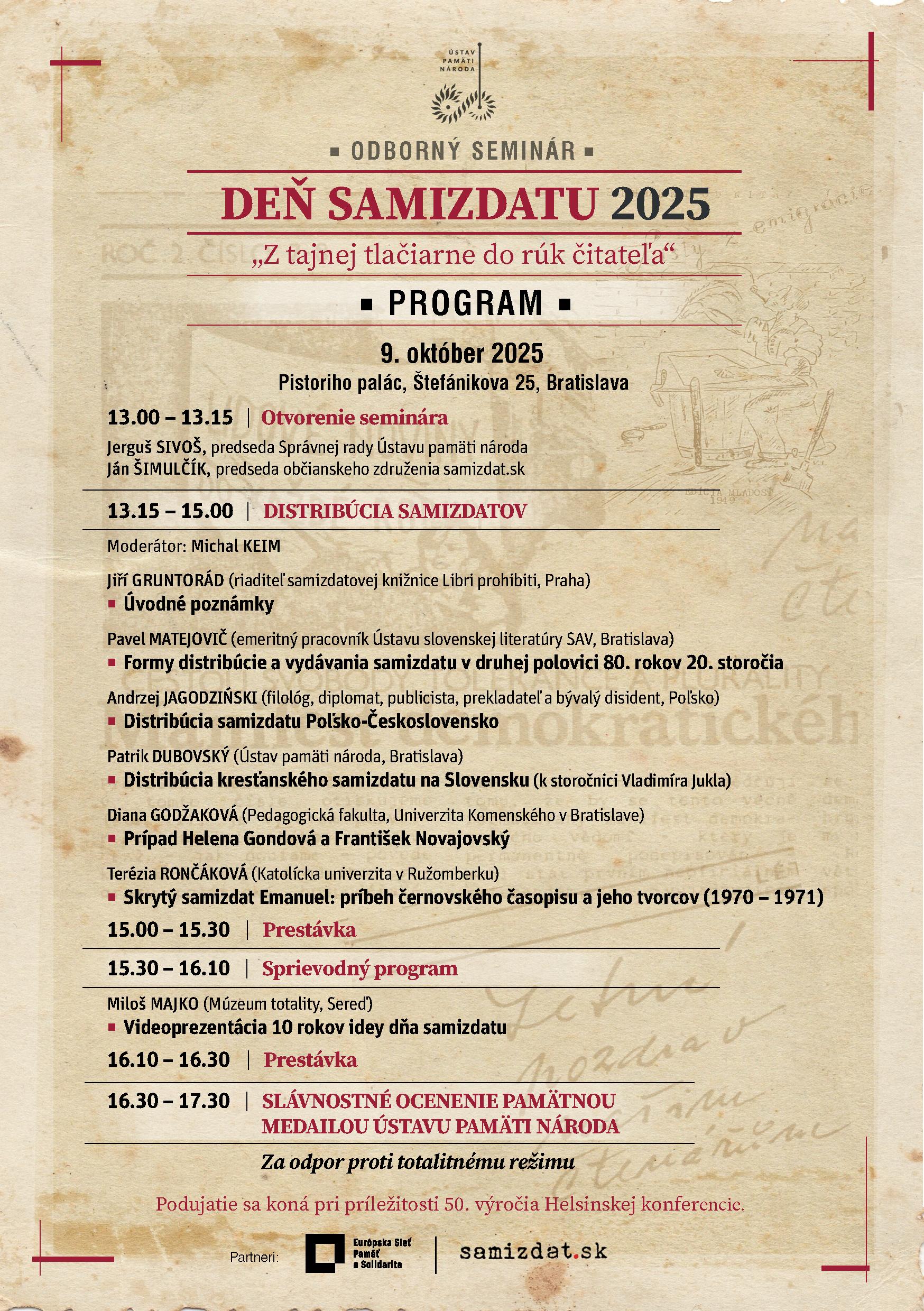 Bratislava, samizdat, konferencia, plagat