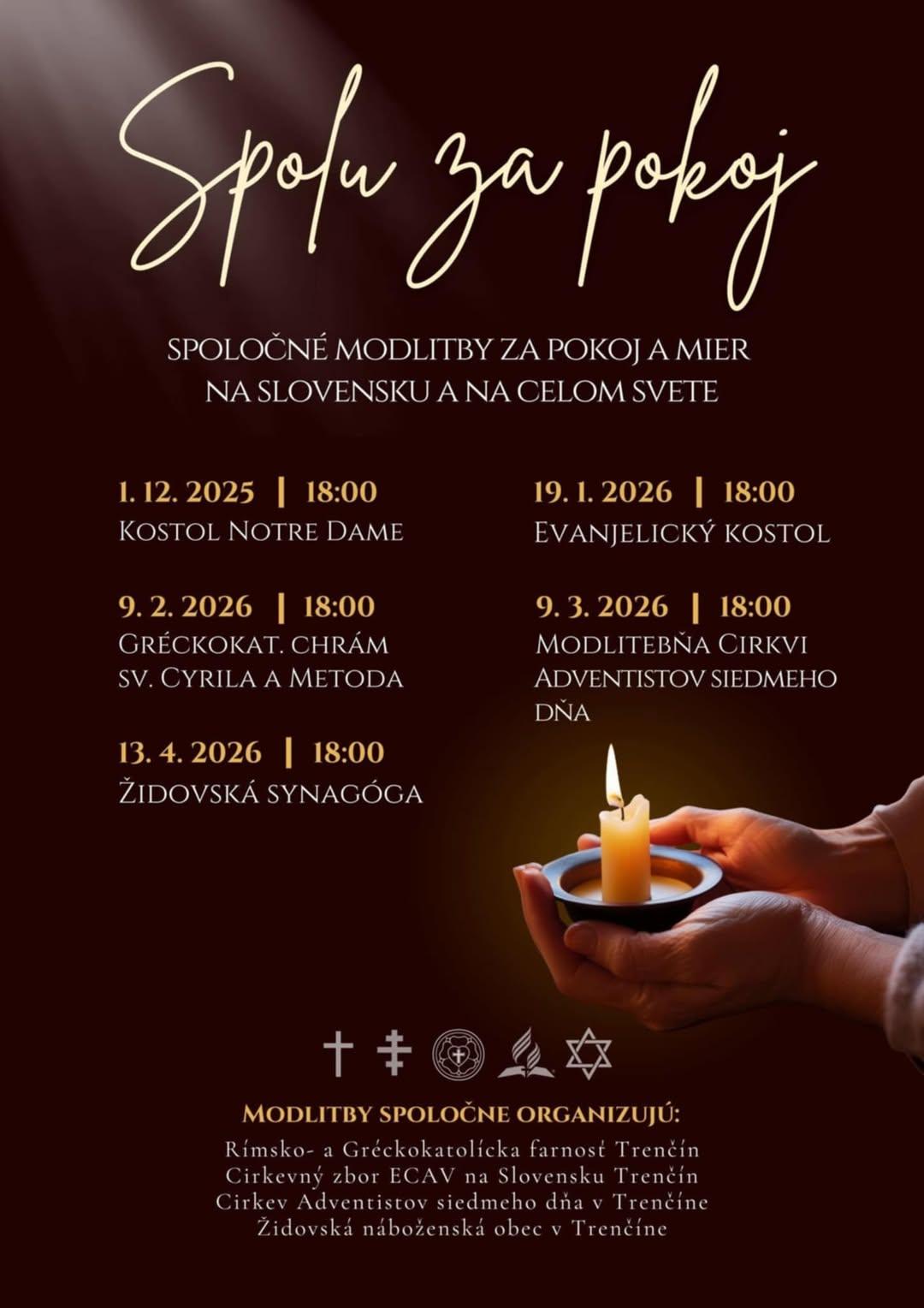 Tren��n, modlitba, pokoj