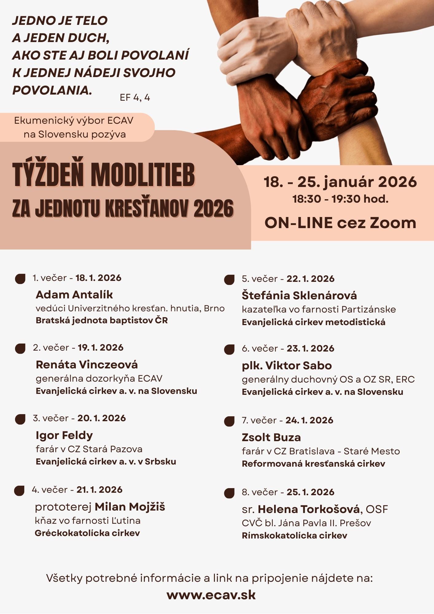 Týždeň, ekumena, plagát