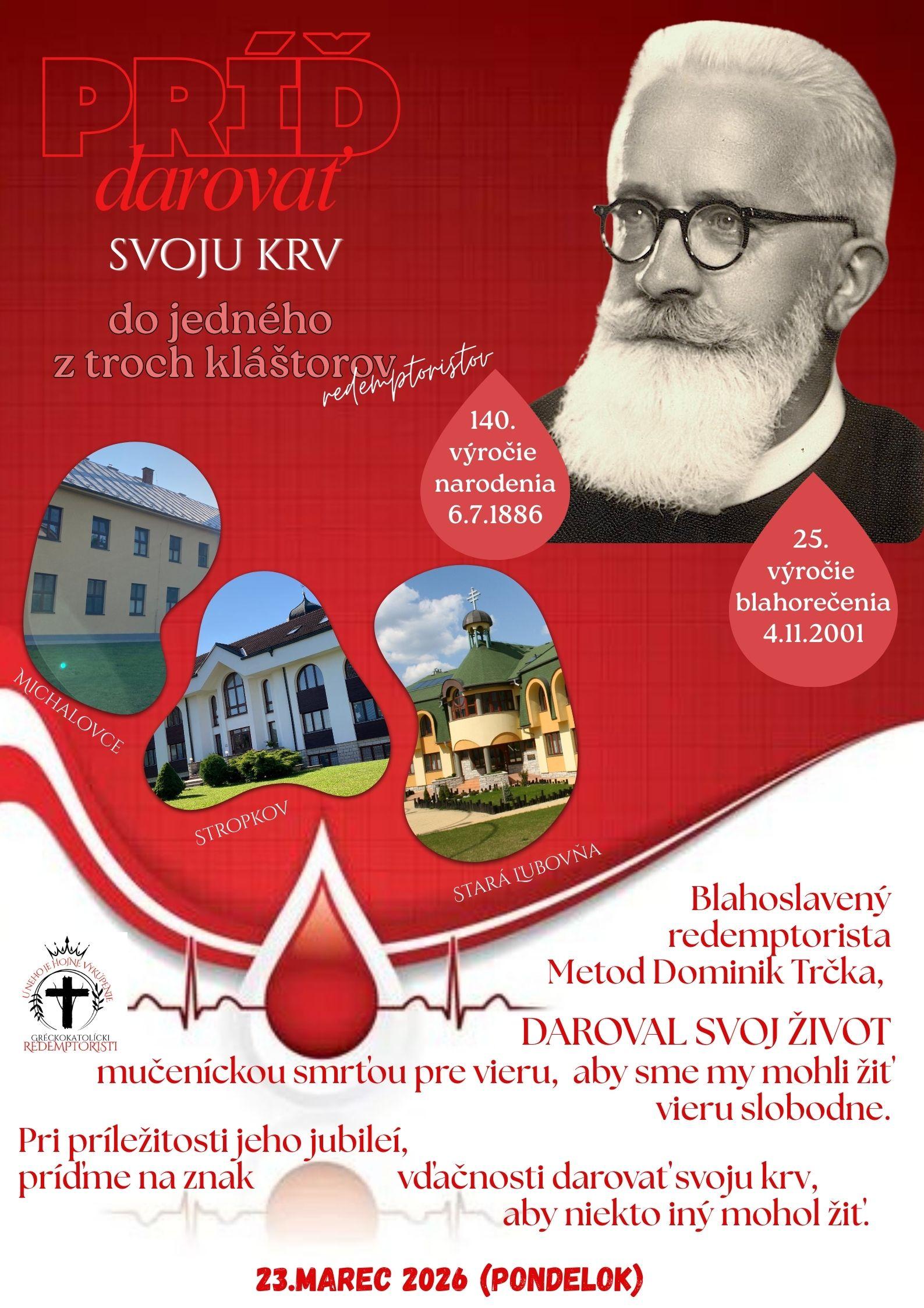 Michalovce, darovanie, krv