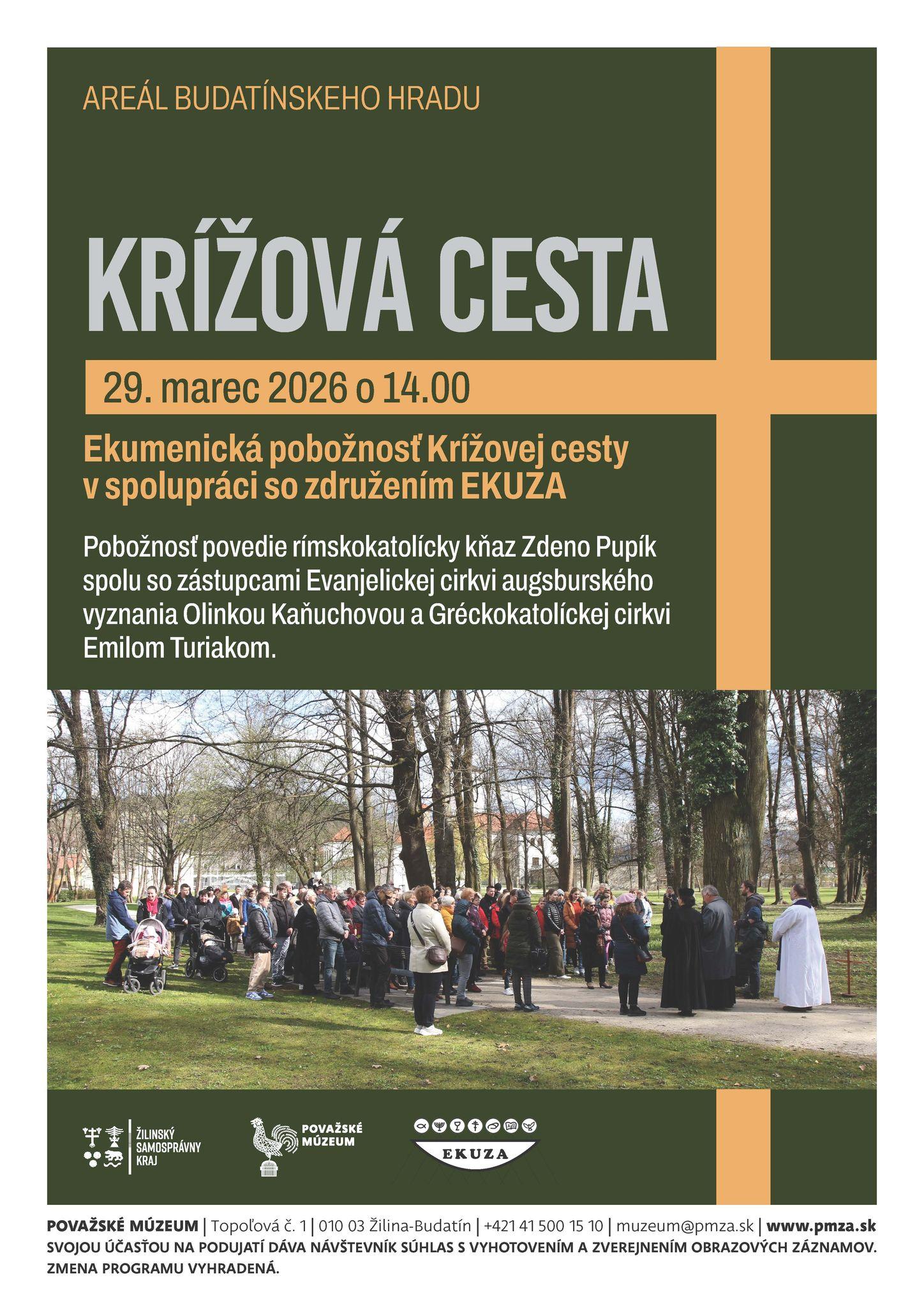 Žilina, Budatínsky, hrad, krížová, plagát