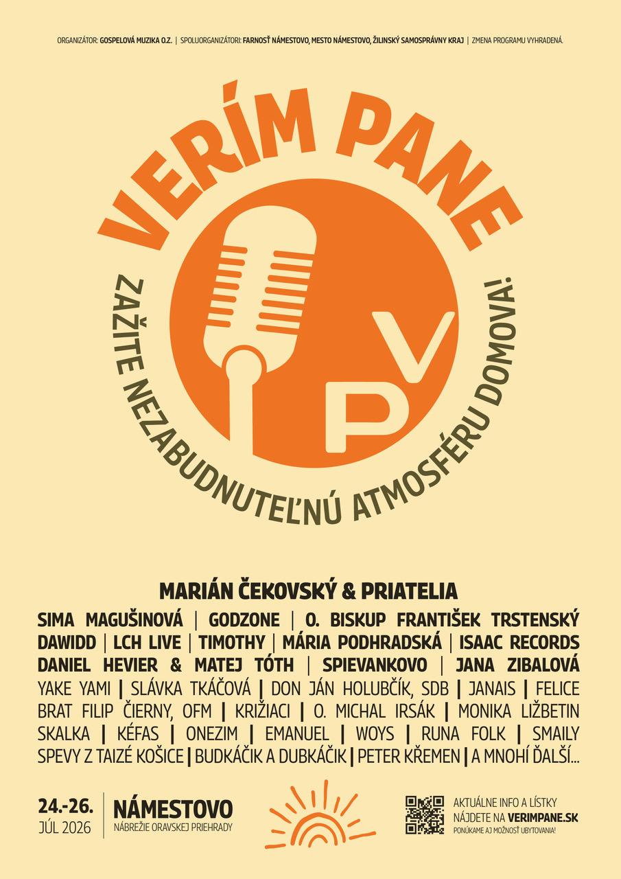 Námestovo, Verim Pane, plagat, 2026