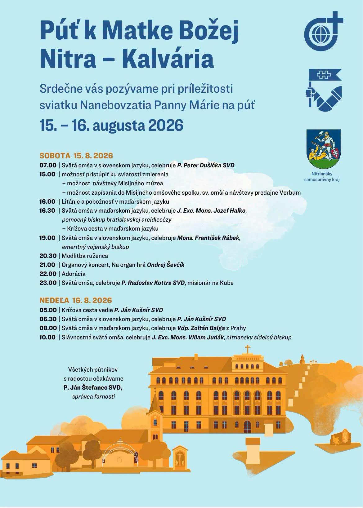 Nitra, put, Nanebovzatá, plagát, 2026